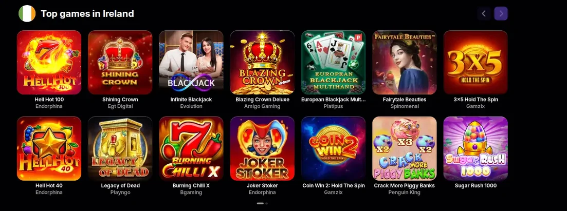 Play top Ireland games
